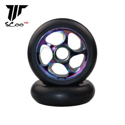 China 30mm pro scooter high quality wheels for kick scooter alloy core for stunt scooter factory price 100/110/120 mm for sale