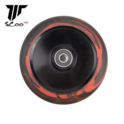 China OEM mixed pro color 100mm 110mm 120mm scooter alloy cavity core wheels for kick scooter factory price 100/110/120 mm for sale