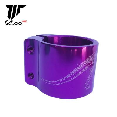 China Freestyle aluminum lazer pro OEM 6061-T6 scooter clamps pro cnc scooter aluminum clamps for kick scooter for sale