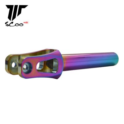 China 100/110 mm CNC Forged Made Pro Scooter Fork 6061-T6 Aluminum Custom Color Stunt Scooter Parts For Kick Scooter Fork China Factory for sale