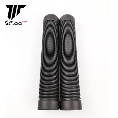 China Pro scooter accessories grips 170mm silicone or rubber mixed color with end for stunt scooter kick scooter grips for sale