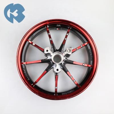 China 10 Inch Electric Motorbike Aluminum Alloy Motorcycle Wheel Aluminum Rim Front Wheel Hub For RSZ NIU for sale