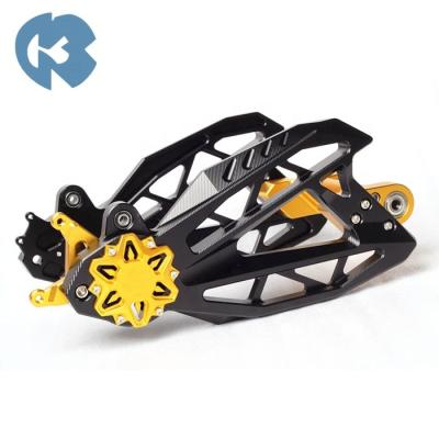 China Aluminum Motorcycle Refitting Electric Scooter Parts Aluminum CNC Brake Swing Arm Steering Suspension Structure Support for sale