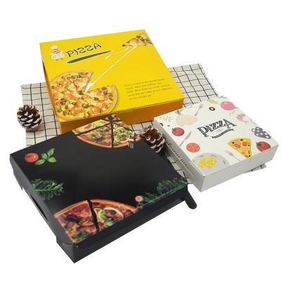 China Recyclable Wholesale Custom Design 10 Inch Cardboard Pizza Paper Boxes Accept OEM for sale