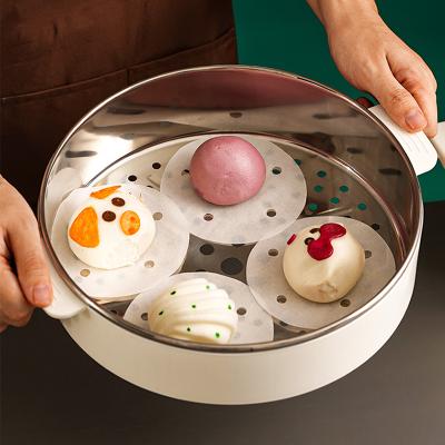 China Osmanthus Disposable Non-Stick Delicious Scent Cakes Steamed Buns Heating Paper for Family Expenses for sale