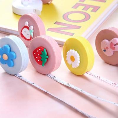 China ABS & 150cm Plastic 60 Inch Cute Multicolor Mini Sewing Cloth Retractable Measuring Tape PVC Measuring Tape for sale