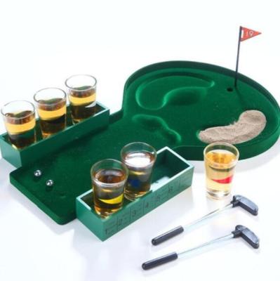 China Bar Game Party Modern Bar Drinking Toys Props Golf Recreation Games Popular Indoor Sports Golf Beer Drinking Game for sale