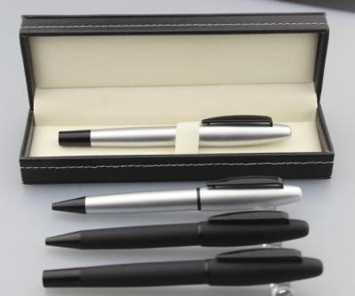 China Popular Luxury Metal Signaturer Pen With Leather Gift Box for sale