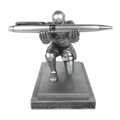 China Popular High End Soldier Pen Holder Custom Souvenir Gift Knight Pen for sale