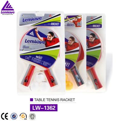 China Lenwave Good Quality Promotional Soft Button Table Tennis Racket for sale