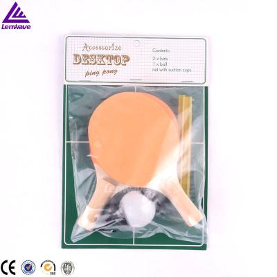 China Wooden best selling cheap promotional wooden ping pong racket sports ping pong set for sale