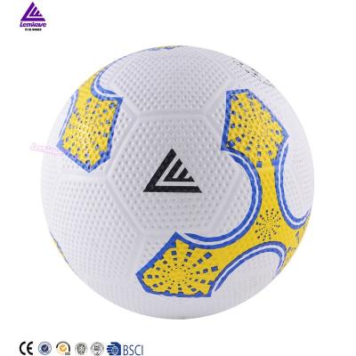 China Custom Printing Colorful Lenwave Logo Football Promotional Rubber Soccer Ball Size 5 Best Price Rubber Ball for sale