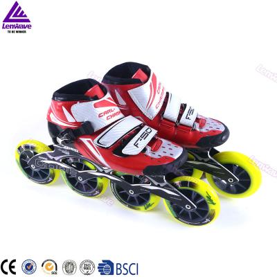 China Professional Carbon Lenwave Brand 110mm PU Wheel Full Carbon Skates for sale