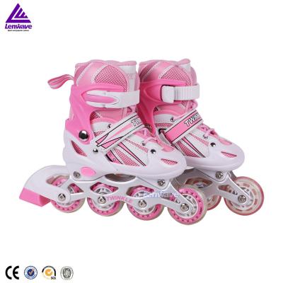 China Aluminum Alloy Lenwave Brand Wholesale High Quality Colorful Earth Kids Instant Roller Skate for sale