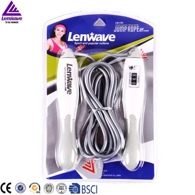 China PVC Lenwave Brand Fitness Digital Calorie Counting Crossfit Professional Speed ​​Jump Rope for sale