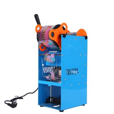 China Best Selling Food Paper Cup Semi Automatic Bubble Tea Sealing Machine Plastic Cup Sealing Machine for sale