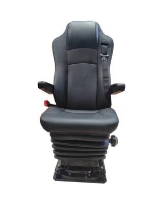 China Adjustbale High Backrest Mechanical Suspension Dump Truck Seat 360 Rotation for sale