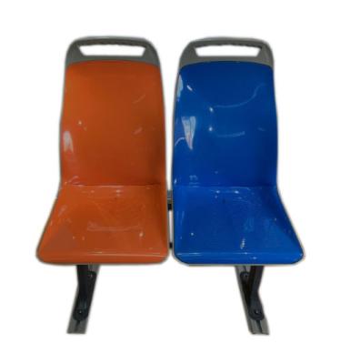 China Single Double City Bus Seat Orange Blue Public Bus Seats ABS Plastic for sale