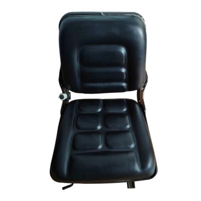 China Black Forklift Seat With Seatbelt PU Farm Universal Tractor Seat for sale