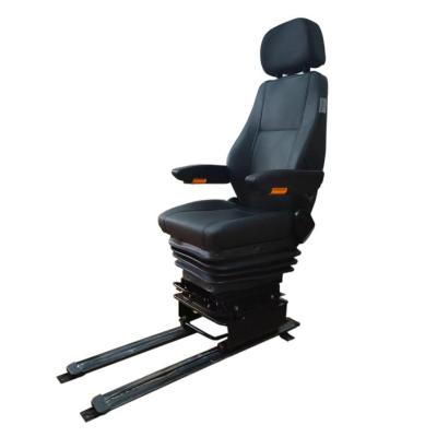 China PU Marine Boat Seats With Long Slide Rail Boat Shock Absorbing Seats for sale