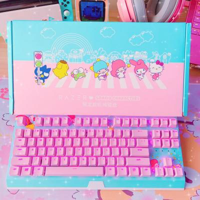 China Razer Sanrio Hello Kitty Limited Edition Compact Mechanical Plug and Play Keyboard for sale