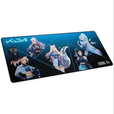 China Radiation Protection Logitech G840 KDA Gaming Mouse Pad 400*900mm KDA Table Mat Keyboard Pad for sale