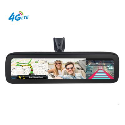 China Panoramic Fleet Management 11.26 Inch Touch Screen 4 Cameras Android 9.0 GPS Navigation Mirror Dashcam CMSV6 360 Fleet Management for sale