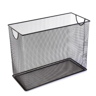 China Metal Stocked Mesh Storage Basket With Mirror HT-9602 for sale