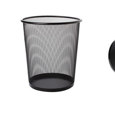 China Factory Supply Metal Mesh Square Waste Bin Viable Industrial Waste Trash Cans for sale