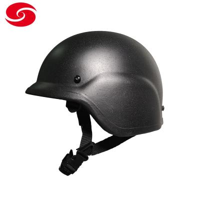 China Customized PE Materials or NIJ IIIA Military Black PE Ballistic Helmet for sale