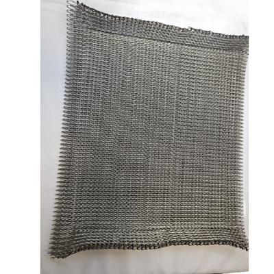 China Stainless Steel 304 316L Fruit and Vegetable Drying Food Conveyor Belt Encrypted Mesh Belt 304 Stainless Steel Herringbone Folding Mesh Belt for sale