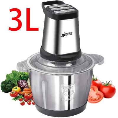 China Household Household Bazhou High Speed ​​Low Energy Small Stainless Steel Electric Meat Chopper 2l 3l Food Use Automatic Multifunctional German Meat Cleaver for sale