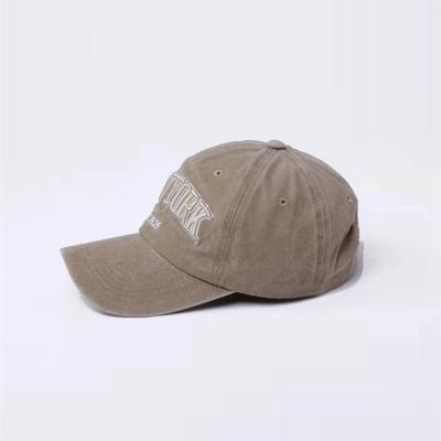 China Best Quality JOINT Vintage Plain Washed Cotton Hat 6 Panel Sports Baseball Dad Hat for sale