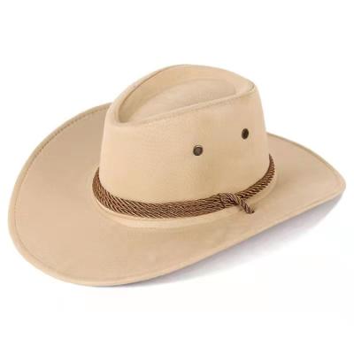 China Newest Comfortable Durable Cowboy Hat Wide Brim Sun Protection Custom Breathable Camping Western Hat for sale