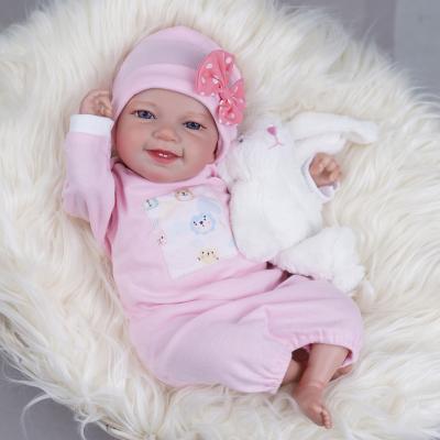 China Realistic Toy Soft Weighted Cheap Baby Girl Doll Soft Look Reborn Toddler for sale