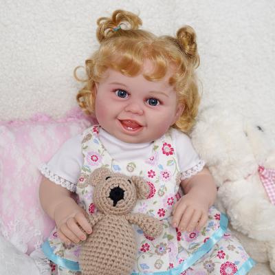 China 20 Inch Cute Lifelike Toddler Love Girl Hand-Rooted Soft Hair Babeside Toy - Reborn Reborn Baby Doll Silicon Vinyl for sale