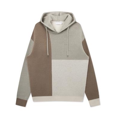 China 2021 Anti-wrinkle custom OEM and ODM long sleeve knit hooded cardigan sweaters crewneck men clothes fashion knitted hood sweater man for sale