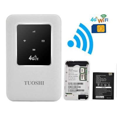 China Doppel-Tasche Sim Cards SMS WPS Wifi-Router 4G LTE mit Batterie zu verkaufen