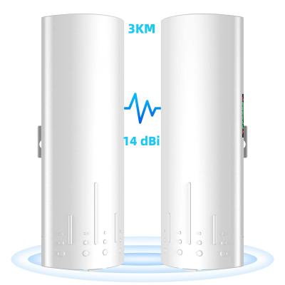 중국 5.8G 14dBi 24V 포 3KM 지점이 무선 브릿지 와이파이 야외 CPE를 가리킵니다 판매용