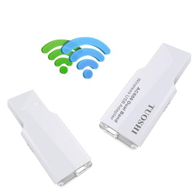 China De dubbele Adapter 600Mbps van Bandusb WiFi voor MAC OS Windows Vista Te koop