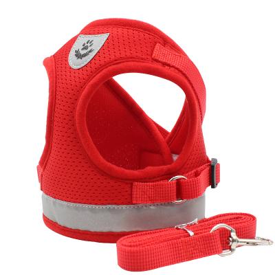 China Wholesale Custom Viable Cute Reflective Vest Breathable Mesh Strap Dog Dog Strap Oem Oem Custom Pet Chest Strap for sale