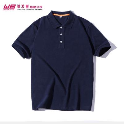 China Wholesale High Quality Anti Shrink Golf Shirts Men Dry Fit Short Sleeve Polo Shirt Solid Color Sporty Casual Collared Tee for sale