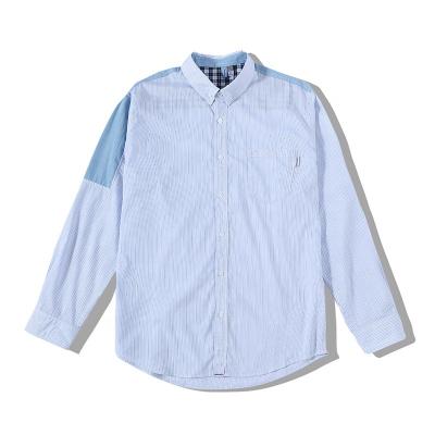 China Seansons Team CVC Low MOQ Logo Factory Price Factory Price Patchwork Long Sleeve Patchwork Shirt Four Custom Made Custom Seansons Design For Uniform for sale