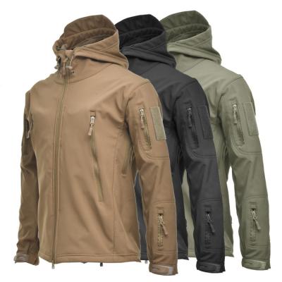 China Wholesale Men's Warm Hooded Hiking Waterproof Windproof Jackets Fleece Camouflage Jacket Outdoor Winter Breathable For Men for sale