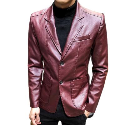 China 2021 new QUICK DRY men's leather jacket plus size men's jacket casual leather jacket for men for sale