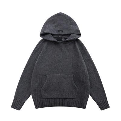 China high quality Anti-wrinkle loose knit men's sweater couple pullover sweater winter hoodie for men for sale