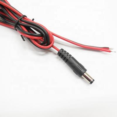 China Construction DC Power Pigtail Cable Wire 12V 5A Male For CCTV Security Camera for sale