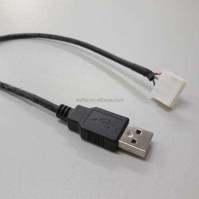 China Auto wire harness usb 2.0 to 5 pin connector wire harness for sale