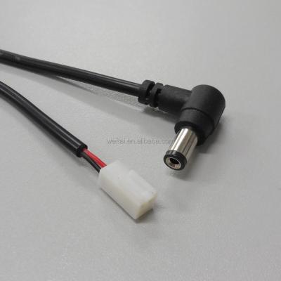 China Harness DC wire 90 angle 2pin connector sata power cable 2 pin wire for sale