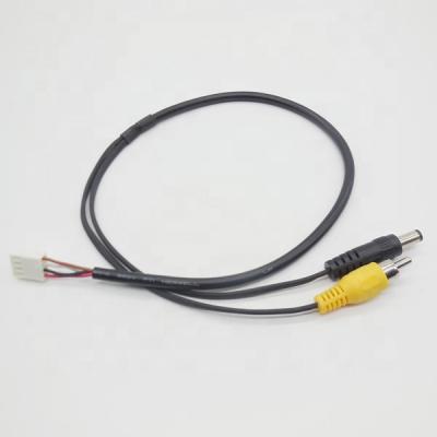 China End With Harness 2.1mm DC RCA Male To Male Cable Dual Cords With Harness for sale